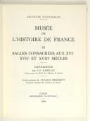 Photo 2 : Catalogue du musée de l'Histoire de France