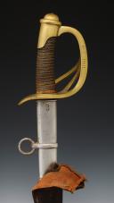 Photo 3 : LIGHT CAVALRY TROOPS SABER, model 1882, WITH ITS SCABBARD COVER, Third Republic. 29514R