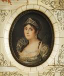 Photo 3 : MARIE-LOUISE IMPÉRATRICE ET L'EMPEREUR NAPOLÉON Ier, Premier Empire : double portrait miniature. 32601