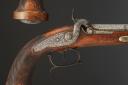 Photo 3 : PAIR OF OFFICER PERCUSSION PISTOLS SIGNED "PERIN LE PAGE À PARIS", July Monarchy. 33603