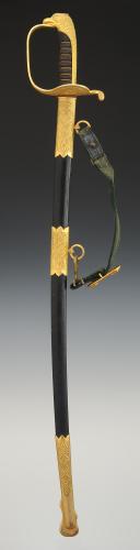 Photo 3 : SABRE D'OFFICIER DE LA MARINE DE LA RÉPUBLIQUE ARABE SYRIENNE, Milieu XXème siècle (1963-1972). 32669