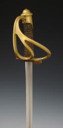 Photo 6 : LIGHT CAVALRY TROOPS SABER, model 1882, WITH ITS SCABBARD COVER, Third Republic. 29514R