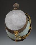 Photo 6 : OFFICER'S SHAKO OF HORSE CHASSEURS, model 1874, Third Republic. 33451