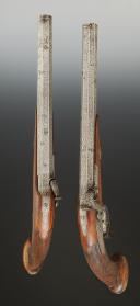 Photo 6 : PAIR OF OFFICER PERCUSSION PISTOLS SIGNED "PERIN LE PAGE À PARIS", July Monarchy. 33603