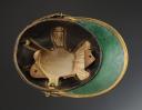 Photo 7 : OFFICER'S SHAKO OF HORSE CHASSEURS, model 1874, Third Republic. 33451