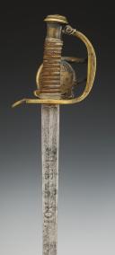 Photo 11 : REWARD SWORD, KNOWN AS "DES PAROISSES", given to Lieutenant of Gendarmerie RENÉ BEDOUET, model 1816, Restoration period. 32705
