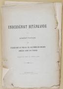" Underdanight Betänkande af Kommitterade " - Stockholm - 30 april 1897