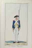 Photo 1 : Nicolas Hoffmann, Régiment d'Infanterie (Royal-Italien), au règlement de 1786.