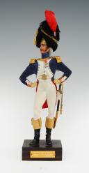 Photo 1 : MARCEL RIFFET - FOOT GRENADIER OFFICER OF THE IMPERIAL GUARD FIRST EMPIRE: dressed figurine, 20th century. 26433