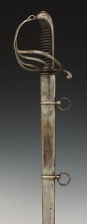 SABRE D'OFFICIER POUR L'ARMÉE D'AFRIQUE, ZOUAVES, TIRAILLEURS OU CHASSEURS D'AFRIQUE, vers 1855 - 1860, Second Empire. 30509R
