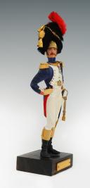Photo 2 : MARCEL RIFFET - FOOT GRENADIER OFFICER OF THE IMPERIAL GUARD FIRST EMPIRE: dressed figurine, 20th century. 26433