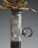 Photo 2 : REWARD SWORD, KNOWN AS "DES PAROISSES", given to Lieutenant of Gendarmerie RENÉ BEDOUET, model 1816, Restoration period. 32705