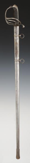 Photo 2 : SABRE D'OFFICIER POUR L'ARMÉE D'AFRIQUE, ZOUAVES, TIRAILLEURS OU CHASSEURS D'AFRIQUE, vers 1855 - 1860, Second Empire. 30509R