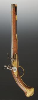 Photo 2 : PISTOLET D'ARÇON D'OFFICIER , allemand, Première moitié du 18° siècle. 34604