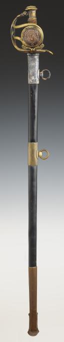 Photo 3 : REWARD SWORD, KNOWN AS "DES PAROISSES", given to Lieutenant of Gendarmerie RENÉ BEDOUET, model 1816, Restoration period. 32705