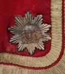 Photo 7 : SUPERIOR OFFICER'S SADDLE CLOTH OF THE KING'S BODYGUARDS, Restoration period. 29827