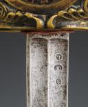 Photo 8 : REWARD SWORD, KNOWN AS "DES PAROISSES", given to Lieutenant of Gendarmerie RENÉ BEDOUET, model 1816, Restoration period. 32705
