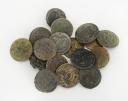 SEVENTEEN UNIFORM BUTTONS OF THE IMPERIAL GUARD LINE INFANTRY TROUP, First Empire. 26703