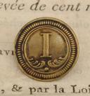 UNIFORM BUTTON, 1ST REGIMENT OF DRAGOONS, Restoration period. 26577