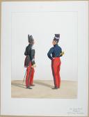 Photo 2 : 1820 Garde Royale. Chasseurs. Maréchal des Logis, Trompette.