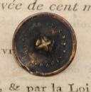 Photo 2 : UNIFORM BUTTON, 1ST REGIMENT OF DRAGOONS, Restoration period. 26577