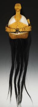 Photo 2 : CASQUE D'OFFICIER DE DRAGONS, modèle 1872 modifié 1874, Troisième République. 33344