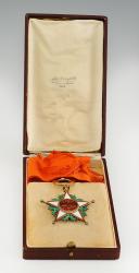 Photo 3 : COMMANDER'S CROSS OF THE ORDER OF OUSSAMA ALAOUITE CHERIFIEN, second type, Third Republic. 33182-1