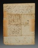 Photo 5 : LETTRE AVEC VIGNETTES COULEURS DE LA GARDE IMPÉRIALE GRENADIERS - TIRAILLEURS DU SOLDAT MICHEL LA SOUCHE, du 6ème Régiment à Vourbevoie, À SES PARENTS, le 30 mars 1812. 18880-14