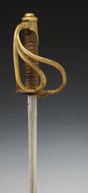 Photo 6 : BRIGADE GENERAL OF LIGHT CAVALRY OFFICER'S SABER, 1822 model modified during the Third Republic. S/N 29510.