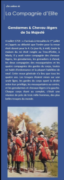 Photo 7 : Gendarmes & Chevau-légers de Sa Majesté le Roi, Ancien Régime, cahier n° 11