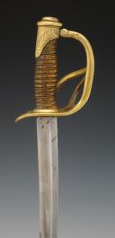 Photo 7 : BRIGADE GENERAL OF LIGHT CAVALRY OFFICER'S SABER, 1822 model modified during the Third Republic. S/N 29510.