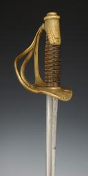 Photo 8 : BRIGADE GENERAL OF LIGHT CAVALRY OFFICER'S SABER, 1822 model modified during the Third Republic. S/N 29510.