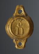 BOSSETTE POUR MORS DU 3ème RÉGIMENT DE DRAGON, modèle 1853, Second Empire. 29246-27