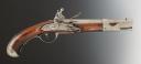 PISTOLET D'ARÇON, modèle de 1763-1766, version républicaine. Première République, 1794 - 1795. 34623