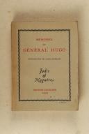Photo 1 : HUGO. Mémoires du général Hugo.