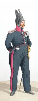 Photo 2 : 1820. Légions Légères. Lieutenant de Carabiniers (37e Légion - du Jura), Tambour-Major (54e Légion - de la Corse).