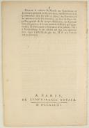 Photo 2 : ORDONNANCE DU ROY, portant une nouvelle réforme dans différens corps de Troupes légères. Du 10 octobre 1748. 8 pages
