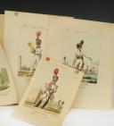 Photo 2 : GENTY, TROUPES À PIED ALLEMANDES ET AUTRICHIENNES : 8 gravures en couleurs, Premier Empire.