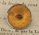 Photo 2 : BUTTON OF THE SECOND COMPANY MUSKETEER UNIFORM, Restoration period. 26571