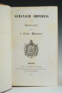 Photo 3 : ALMANACH IMPÉRIAL DE 1854 AUX GRANDES ARMES DU MARÉCHAL VAILLANT (Comte d'Empire), Second Empire.