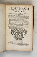 Photo 1 : Almanach royal - 1749 