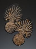 PAIR OF GRENADES FOR GENDARMERIE OFFICER'S SADDLECLOTH, Second Empire. 26196