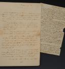 DEUX LETTRES AUTOGRAPHES DU GÉNÉRAL LOUIS AUGUST FRANÇOIS DE MÉRIAGE (MARIAGE DIT MÉRIAGE) À SA FEMME ESTHER : l'une depuis la Russie où il est fait prisonnier, 16 mars 1813 ; l'autre pendant l'expédition française en Espagne Briviesca le 8 mai 1823. 18856-24