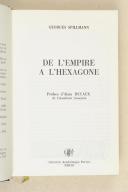 Photo 1 : Spillmann (Georges). De l’Empire à l’Hexagone.