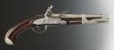 PISTOLET D'ARÇON, modèle de 1763-1766, version républicaine. Première République, entre 1794 et 1795. 34624