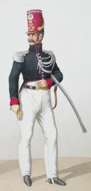 Photo 2 : 1824. Garde Royale. Chasseurs. Chasseur, Sous-Lieutenant.