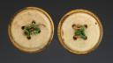 Photo 2 : PAIR OF UNIFORM BUTTONS FROM THE 8th REGIMENT OF DRAGOONS, Restoration period. 32737-3