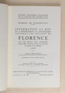 Photo 3 : FOURQUEVAUX (Raymond de) - Information au Roy touchant aux affaires de Florence 1555