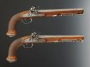 Photo 4 : LONG PAIR OF GENERAL OFFICER'S POWERFUL PISTOLS TO THE REGULATION OF VENDÉMIAIRE AN XII, signed "Boutet Artist Director - Manufacture in Versailles", Consulate - First Empire. 27973