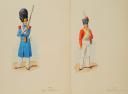 Photo 9 : ROUSSELOT LUCIEN: twenty-four original watercolors FRENCH AND FOREIGN ARMY IN THE SERVICE OF FRANCE IN 1813, First Empire, 20th century.